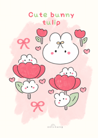 Cute bunny tulip :) (red)