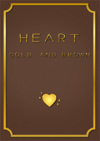 HEART GOLD AND BROWN
