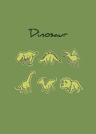 黄緑 : シンプル恐竜