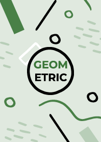 Scribble Geometric Hippie Green