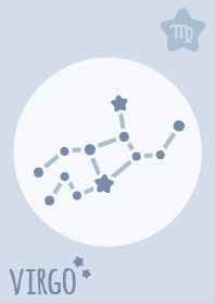 Virgo Sign'Blue'