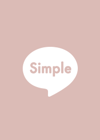 SIMPLE Cute pink beige for adults