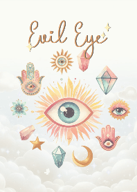 ดวงตาปีศาจ : คุ้มครอง ป้องกันภัย (สีเบจ)