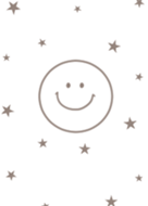 Greige And White Star And Smile Line Theme Line Store