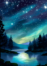 Beautiful starry night view#1229