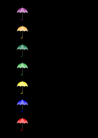 素敵な雨の日02 黒色