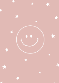 ピンクベージュと星とにこちゃん Line 着せかえ Line Store