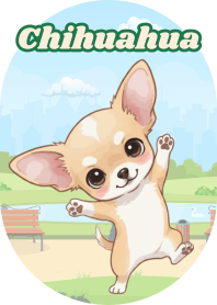 Adorable Chihuahua (Green 02)