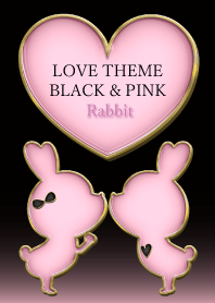 LOVE THEME BLACK & PINK Rabbit 13