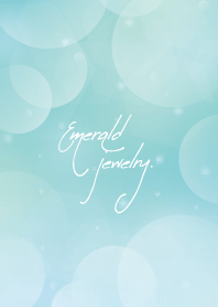 Emerald jewelry #watercolor touch