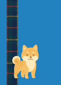 Cool Shiba Inu01 on blue