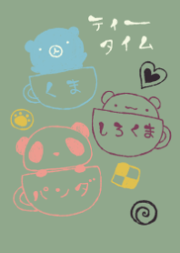kuma sirokuma panda tea time 9