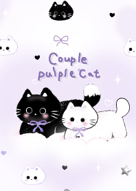 Sweet couple pulple cat