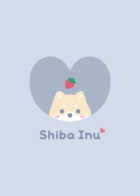 Shiba Inu2 Strawberry [blue]