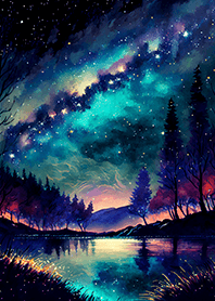 Beautiful starry night view#1346