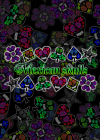 Mexican Skulls -Black style-
