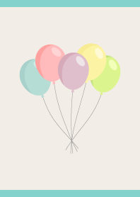 Pastel balloons02 blue