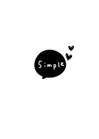 White and black simple. heart.