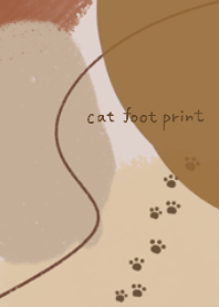 Cat footprints and art