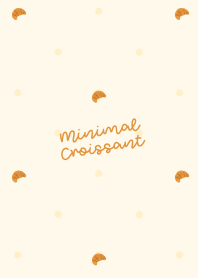 Minimal Croissant Pastel Yellow