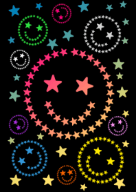SMILE STAR*BLACK***