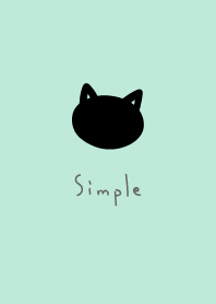 シンプルにゃんこ:ミントグリーンティー