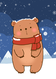 snow cute bear