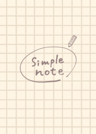 Handwritten simple grid notebook