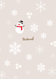 Snowman and white flowers22 from Japan