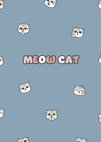 neko head3 - pale blue