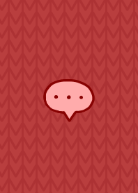 Simple knit pattern(red)