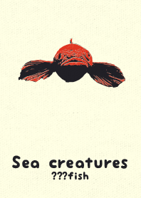 Sea crt ?fish Scar red