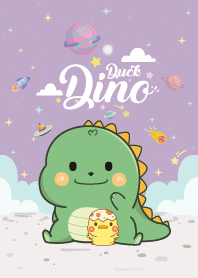 ไดโน&เป็ดน้อย เลิฟกาแล็กซี่ สีม่วง