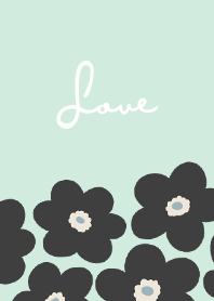 in bloom, flower c / mint cream