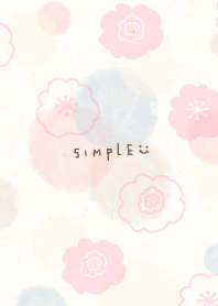 Simply watercolor Flower from Japan