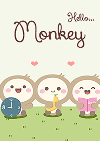 Monkey of green