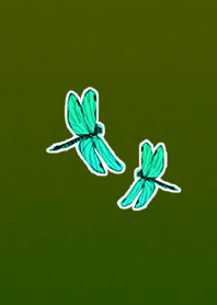 Light green dragonfly icon