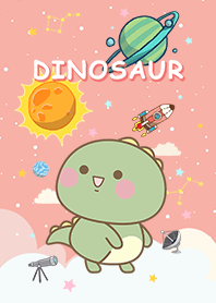 浩瀚宇宙 恐龍星人 粉紅色