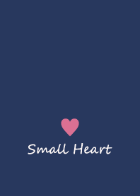 Small Heart *Navy+Pink 36*