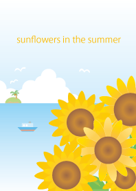 Sea and sunflower