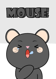 Sleepy Black Mouse Theme