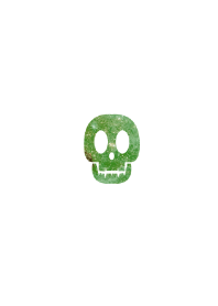 Green laughing skull