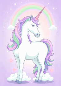 Lucky beautiful unicorn(Romantic Purple)