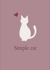ねこ大好き♪シンプル・大人ピンク