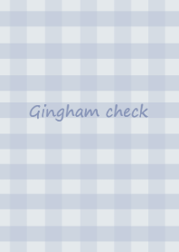 Gingham check /blue gray