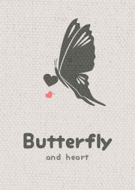 Butterfly & heart ver_Beige1