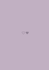 minimam heart (purple beige)