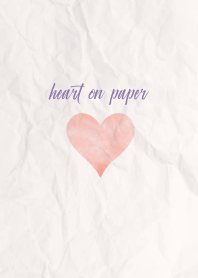simple watercolor heart on paper 37