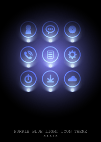 PURPLE BLUE LIGHT ICON THEME 2