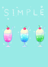 Theme of a simple cream soda